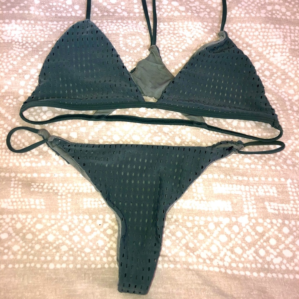 Acacia swimwear mesh fins set Medium